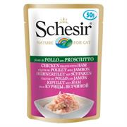 SCHESIR CAT BUSTE POLLO/PROSCIUTTO 30 X GR 50