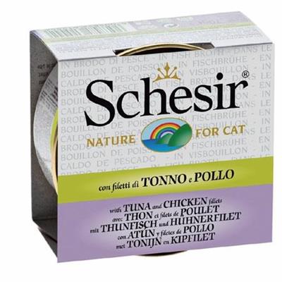 SCHESIR CAT BRODO TONNO/POLLO GR 70