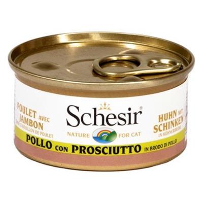 SCHESIR CAT BRODO POLLO/PROSCIUTTO GR 70