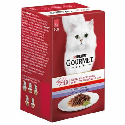 GOURMET MON PETIT CARNE MANZO/VITELLO/AGNELLO GR 50X6