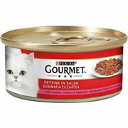 GOURMET RED FETTINE MANZO/FEGATO/VERDURE GR 195