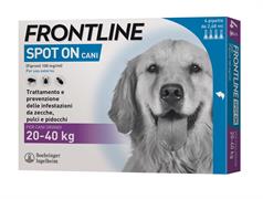 FRONTLINE SPOT-ON CANI 20/40 - 4 PIPETTE FINO AD ESAURIMENTO