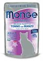 MONGE CAT BUSTE TONNO/MANZO 24 X GR 80