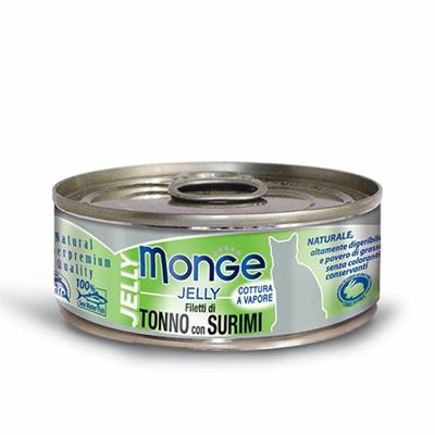 MONGE CAT FILETTO TONNO/SURIMI JELLY GR 80