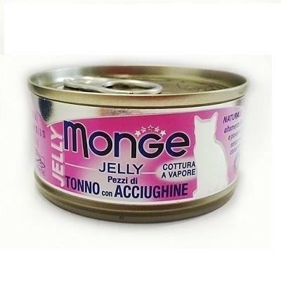 MONGE CAT TONNO/ACCIUGHINE JELLY GR 80