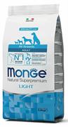MONGE DOG LIGHT SALMONE KG 2,5
