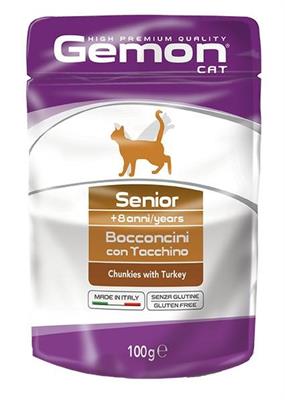 GEMON CAT BST BOCCONI SENIOR TACCHINO 24 X GR 100