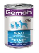 GEMON DOG PATE LIGHT TONNO 24 X GR 400