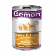 GEMON DOG JUNIOR BOCCONI POLLO/TACCHINO 24 X GR 415