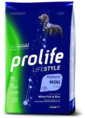 PROLIFE DOG LIFESTYLE SENIOR MINI PESCE/RISO GR 600