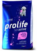 PROLIFE DOG SENSITIVE PUPPY MEDIUM/LARGE AGNELLO/RISO KG 2,5