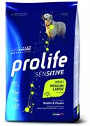 PROLIFE DOG SENSITIVE MEDIUM/LARGE CONIGLIO/PATATE KG 2,5