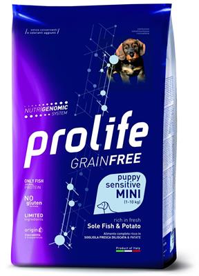 PROLIFE DOG GRAIN FREE PUPPY MINI SOGLIOLA/PATATE GR 600