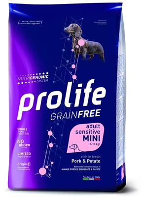 PROLIFE DOG GRAIN FREE MINI MAIALE/PATATE GR 600