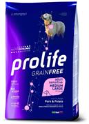 PROLIFE DOG GRAIN FREE MEDIUM/LARGE MAIALE/PATATE KG 2,5