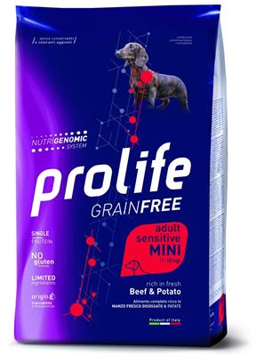 PROLIFE DOG GRAIN FREE MINI MANZO/PATATE KG 2
