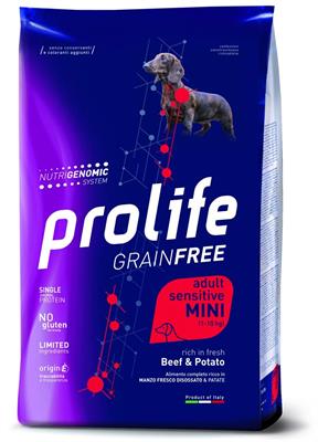 PROLIFE DOG GRAIN FREE MINI MANZO/PATATE KG 7
