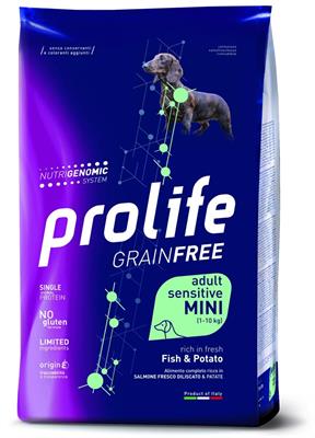 PROLIFE DOG GRAIN FREE MINI PESCE/PATATE GR 600