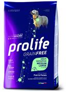 PROLIFE DOG GRAIN FREE MEDIUM/LARGE PESCE/PATATE KG 10