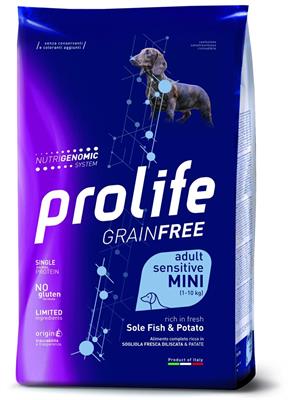 PROLIFE DOG GRAIN FREE MINI SOGLIOLA/PATATE KG 2
