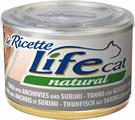 LIFECAT RICETTE TONNO/ALICI/SURIMI GR 150