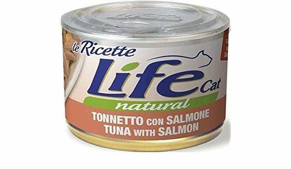 LIFECAT RICETTE TONNO/SALMONE/CAROTE GR 150