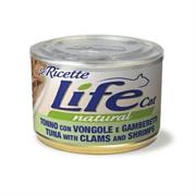 LIFECAT RICETTE TONNO/VONGOLE/GAMBERETTI GR 150