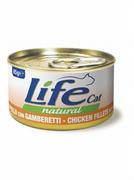 LIFECAT NEW POLLO/GAMBERETTI GR 85