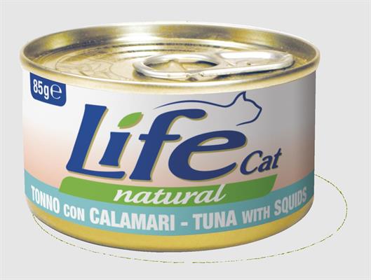 LIFECAT NEW TONNO/CALAMARI GR 85