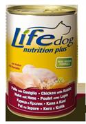 LIFEDOG POLLO/CONIGLIO GR 400