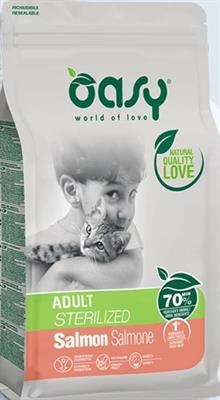 OASY CAT STERILIZED SALMONE GR 300