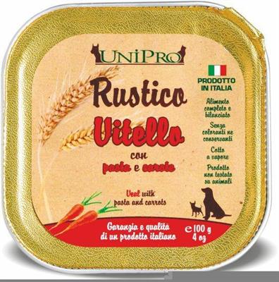 UNIPRO RUSTICO VITELLO/PASTA INT./CAROTE 32 X GR 100