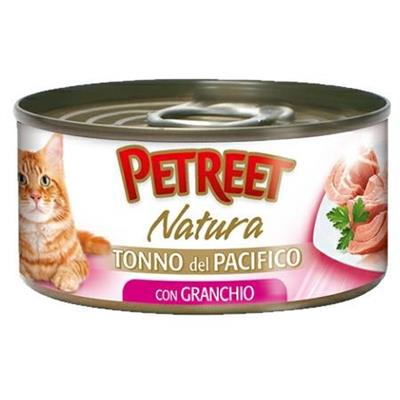 PETREET NATURAL TONNO PACIFICO/GRANCHIO GR 70