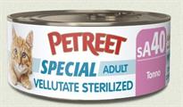 PETREET VELLUTATA STERILIZED TONNO GR 70