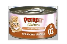 PETREET NATURAL SFILACCETTI POLLO/SALMONE GR 70