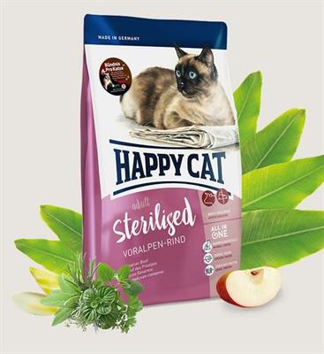 HAPPYCAT STERILIZED MANZO KG 4