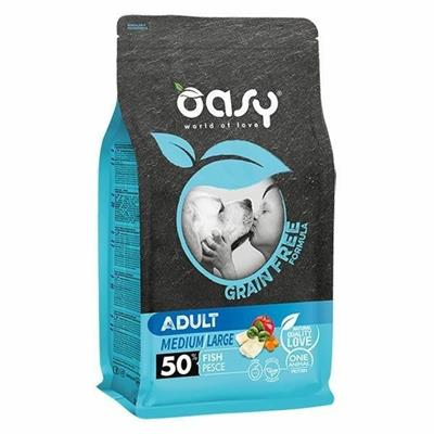 OASY DOG GRAIN FREE MEDIUM/LARGE PESCE KG 12