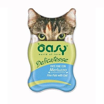 OASY CAT DELICATESSE PATE' MERLUZZO 18 X GR 85