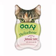 OASY CAT DELICATESSE SOUFFLE SALMONE/LATTE 18 X GR 85