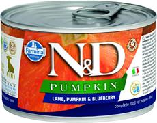 ND UM DOG PUMPKIN PUPPY MINI AGNELLO/MIRTILLO GR 140