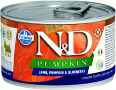 ND UM DOG PUMPKIN MINI AGNELLO/MIRTILLO GR 140