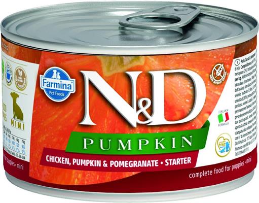 ND UM DOG PUMPKIN STARTER MINI POLLO/MELOGRANO GR 140