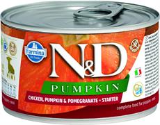 ND UM DOG PUMPKIN STARTER MINI POLLO/MELOGRANO GR 140