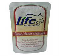 LIFECAT BUSTE 30 X GR 70 TONNO/MANZO/PROSCIUTTO