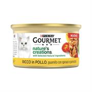 GOURMET CREATIONS POLLO/SPINACI/POMODORI GR 85