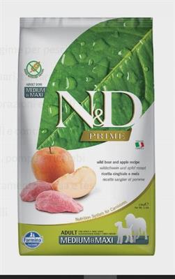 ND DOG PRIME MEDIUM/MAXI CINGHIALE/MELA KG 2,5