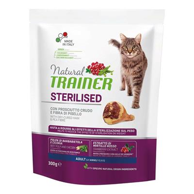 TRAINER NATURAL CAT STERILIZED PROSCIUTTO GR 300