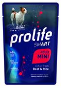 PROLIFE DOG UM SMART BUSTE MINI MANZO/RISO 10 X GR 100 NEW