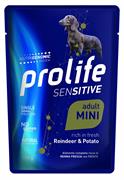 PROLIFE DOG UM SENSITIVE BUSTE MINI RENNA 10 X GR 100 NEW