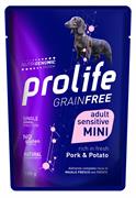 PROLIFE DOG UM GRAIN FREE BUSTE MINI MAIALE 10 X GR 100 NEW